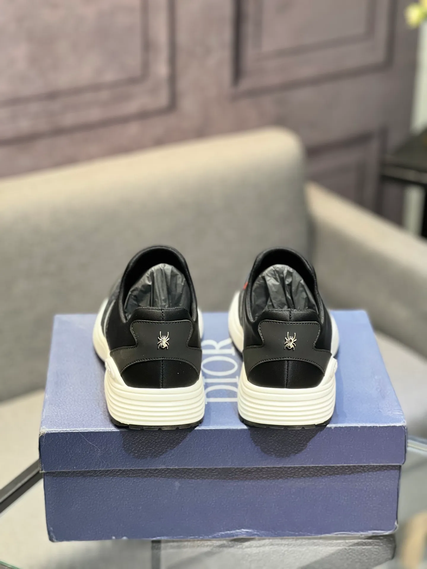 Men's shoes 💰420 [Dior] popular men's shoes, cowhide material splicing, mesh lining, original factory special sole, 38-45 (45 customized, non-refundable)